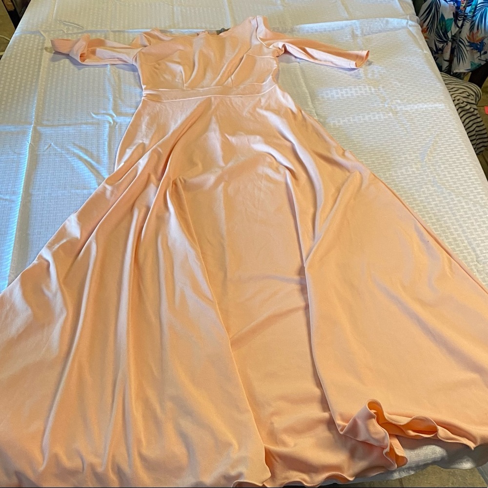 Pink maxi dress